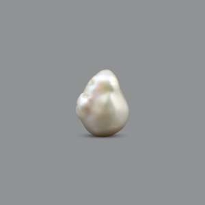 Sky Blue Keshi Pearl 10.8 Carat Oval Cabochon Loose Gemstone for Fine Jewelry - Product Image 1