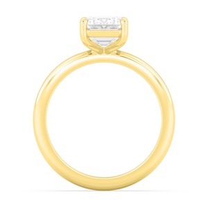 Anillo de Compromiso Solitario con Halo Oculto y Diamante Cultivado en Laboratorio de Corte Radiante Premium, Oro Rosa de 10K, 2.06 CTW, Lujoso - Product Image 6