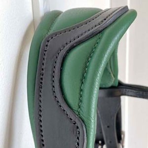 Venta al por mayor OEM: Brida de cuero de alta calidad Hashmi Sons HS-HB-033, transpirable, fácil de usar, material suave, logotipo personalizado. - Product Image 6