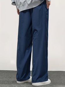 <b>Men</b> <b>Baggy</b> Pants Loose Casual Fit Wide Leg <b>Trousers</b> Comfortable Breathable Fabric Urban Fashion Streetwear Everyday Wear - Product Image 2