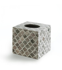 Caja de pañuelos de resina marroquí de lujo moderno, cubo decorativo para servilletas, dispensador elegante de servilletas para sala de estar de hotel - Product Image 1