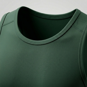Custom Printed Logo Gym Tanktop Knitted Fabric <b>men</b> Stringer Slim Fit Weight Lifting Vest Racer Back <b>Singlet</b> - Product Image 5