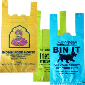 2025 Viet Nam HDPE T-Shirt Plastic <b>Bag</b> Food <b>Packaging</b> Vest Carrier Embossed Surface White Blue Red-High Visibility Shopping <b>Bags</b> - Product Image 4