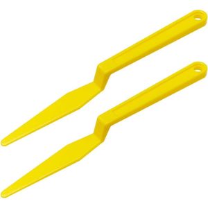Strumento per la Pulizia dei Vetri dell'Auto con Manico Lungo in Plastica, Raschietto Flessibile per Guarnizioni, Raschietto Piatto VI, Pratico Raschietto per Angoli - Product Image 1