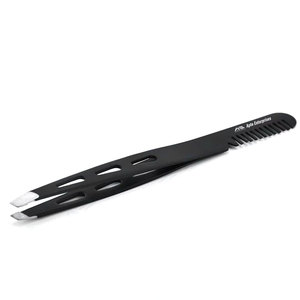 Produit de soin personnel beauté, pince à épiler pour sourcils en acier inoxydable de haute qualité, logo personnalisé, pointes inclinées et droites - Product Image 1