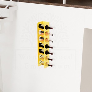 Porte-bouteilles mural moderne, rangement vertical, idéal pour la maison, le bar, la cuisine et la salle à manger, vente en gros depuis l'Inde - Product Image 6