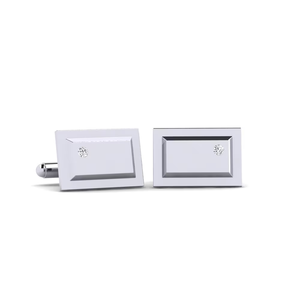 Boutons de manchette carrés élégants en or 9 carats, créés pour les professionnels d'affaires qui privilégient un style formel épuré, sophistiqué et moderne. - Product Image 2