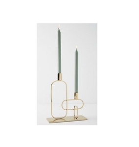 Porte-bougie en métal sur mesure disponible pour la décoration de Noël, nouvelle arrivée, porte-bougie en laiton de qualité supérieure, décoration de mariage - Product Image 2
