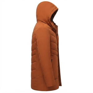 Ventes chaudes : veste d'hiver décontractée pour homme avec fermeture éclair, logo personnalisé imprimé, style streetwear, veste matelassée - Product Image 2