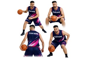 Conjunto de Uniforme de Baloncesto Sublimado Personalizado, Sin Mangas, Poliéster Transpirable, Unisex, Reversible, Servicio OEM - Product Image 6
