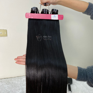Extensions de cheveux humains droits non traités et perruques frontales prix d'usine Super Hot Style cuticules alignées - Product Image 5