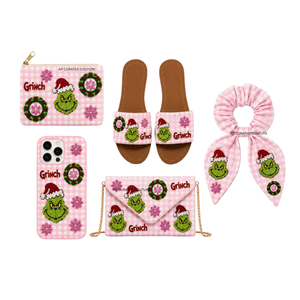 Set de Accesorios Navideños Cajun, Diseño de Langosta y Flor de Lis a Rayas Verdes y Blancas, Hechos a Mano con Cuentas, Otros Accesorios de Moda - Product Image 3