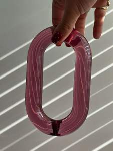 Maillons de chaîne en résine personnalisables pour la décoration intérieure moderne, sculpture murale suspendue, accessoire esthétique pour la pièce, installation DIY - Product Image 2