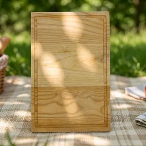 Tabla de cortar de madera de doble cara estilo Line Style para cocina - Product Image 3