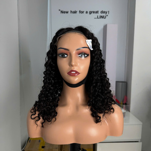 Vietnamese Virgin Human Hair for Curly Blonde Mix <b>Long</b> Natural Color Super Double Drawn Transparent Lace Front <b>Wigs</b> - Product Image 2