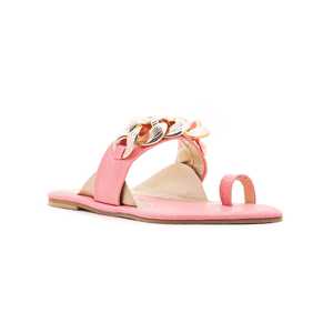 <b>Pink</b> Formal Chappal FR0435 Elegant <b>Wrap</b> Design for Women - Product Image 3