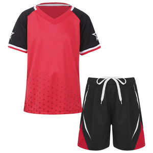 Tenue de football respirante et à séchage rapide, spécialement conçue pour les compétitions, ensemble maillot de foot bleu avec option de personnalisation - Product Image 1