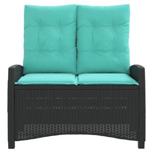 ม้านั่งพักผ่อนสีดำเทอร์ควอยซ์สำหรับใช้ในสวนหรือลานบ้าน - Product Image 3