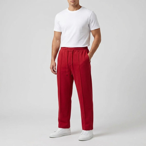 Men's Fleece Sweatpants Oversize <b>Trouser</b> Fleece Jogger Pants Men High Drawstring Waist Winter Sweatpants Mens - Product Image 5