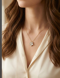 Pendentif solitaire vintage en argent 925 pour femme, diamant rond brillant cultivé en laboratoire, certifié IGI, cadeau de fiançailles - Product Image 2