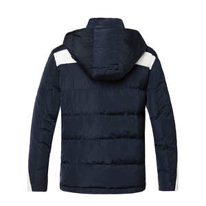 Manteau d'hiver minimaliste matelassé à capuche, parka isolée imperméable coupe-vent chaude pour l'extérieur et le streetwear décontracté - Product Image 1