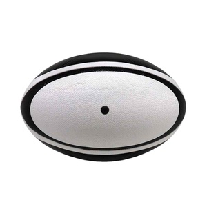 Ballon de rugby de qualité supérieure en cuir PU, taille officielle, logo personnalisé, portable, pour entraînement et match, léger et durable - Product Image 3