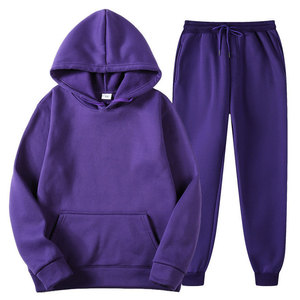 Ensemble survêtement hiver personnalisé avec logo – Sweat à capuche et pantalon de jogging pas cher pour homme et femme - Product Image 4