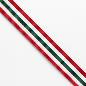 Cinta de Grosgrain a Rayas de 50 mm de Neelkamal Industries, Roja, Blanca y Verde, Cinta de 2 Pulgadas para Lazos para el Cabello, Envoltura de Regalos y Decoración - Product Image 2