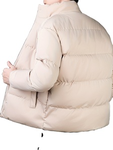 เสื้อโค้ทบุนวมแบบลำลองสำหรับผู้ชายเสื้อกันลมมีกระเป๋ามีซิปคอตั้งตกแต่งลวดลาย2025ฤดูหนาว - Product Image 6