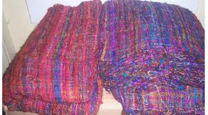 Tissu en Chiffon de Soie 100% Recyclé (Sari), Soie Indienne Écologique Multicolore pour Textiles de Maison, Vêtements et Artisanat - Product Image 5