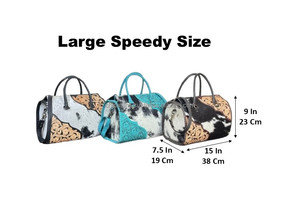 2026 Latest Trendy Designer Hand <b>Tooled</b> Genuine Cowhide <b>Leather</b> Speedy Bag Floral Style Wholesale OEM ODM Crossbody Speedy Bag - Product Image 2