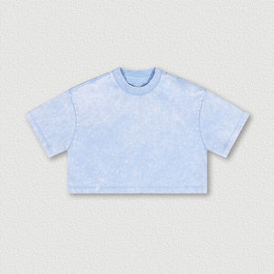 Chemise crop top pour femme, tissu doux, design élégant, parfaite pour un usage quotidien décontracté et des tenues modernes. - Product Image 2