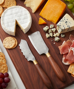 Elegant <b>Cheese</b> <b>Knife</b> <b>Set</b> Stainless Steel Blade Wood Handle Durable Dishwasher Safe <b>Cheese</b> Serving Tools Use And Hotel Use - Product Image 4