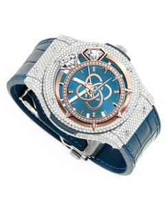Men's Luxury Moissanite <b>Diamond</b> <b>Watch</b> Full Pave Handset VVS Stones Bracelet <b>Watch</b> - Product Image 3