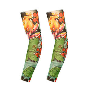 WARPRO INDUSTRY Mangas de Ciclismo con Estampado de Tatuajes Japoneses, Transpirables, Protección Anti-UV, Unisex, Estilo Yoga para Adultos, 100% - Product Image 3