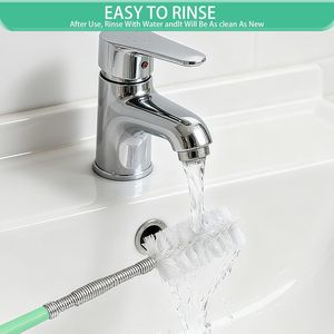 Strumento per la pulizia del tettuccio auto con tubo flessibile da 120 pollici, spazzole per lavaggio auto con tubo lungo extra per parabrezza - Product Image 2