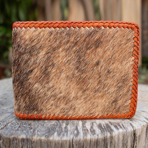 Cartera Corta de Cuero Vacuno Genuino con Diseño Clásico y Logotipo Personalizado para Tarjetas de Crédito - Product Image 1