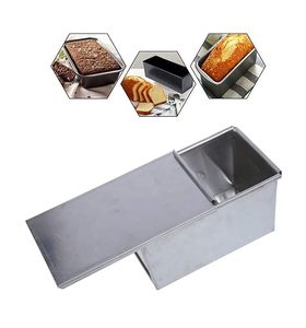 Square Iron Sandwich Bread Mould/Pan with Cover Oven Safe Dishwasher Safe for Baking 400Gms Small (7X3.5X3.5 Inch) Silver - Product Image 5