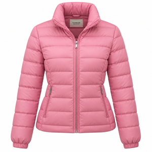 Blouson matelassé chauffant pour femme, coupe décontractée, avec capuche, poches, imprimé, réversible, en coton, pour l'hiver - Product Image 1