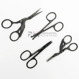 RMI High Quality Custom Logo 4-Style Black Plasma Color Stainless Steel Manicure Scissors Sharp Ceramic Beauty <b>Nail</b> <b>Tool</b> - Product Image 3