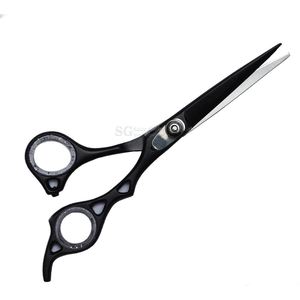 Kit professionnel de ciseaux de barbier/brosse à barbe/moustache en acier inoxydable pour droitiers, dans un mini étui à moustache avec logo client - Product Image 6