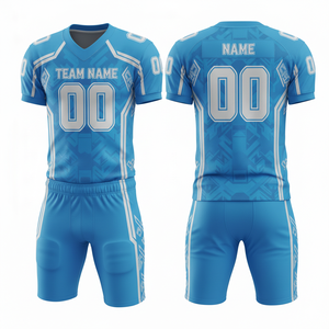 Ensemble personnalisable de maillot et short de football américain avec position du logo sur le devant - Product Image 2