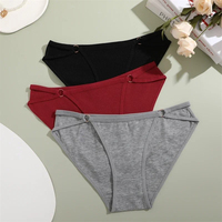 Tangas de Alta Calidad para Mujer, Tejidas en Spandex/Poliéster, de Talle Bajo, Finas, Sólidas, Transpirables, Suaves, Antibacterianas y Ecológicas
