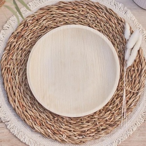Eco <b>Disposable</b> Areca <b>Plates</b> Heavy Duty Party Supplies Natural Food Serving <b>Plates</b> 10 Inches Round Shapes Heavy Duty <b>Plates</b> - Product Image 1