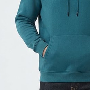 เสื้อฮู้ดผู้ชายสีพื้นแบบสวมใส่สบาย ทรงปกติ ผ้าฝ้ายฟลีซ ใส่ได้ทุกวันในฤดูใบไม้ร่วง มีกระเป๋าหน้า ดีไซน์ทันสมัย ขายดีที่สุด - Product Image 6