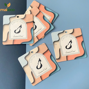 Alfombrillas de cartón con diseño de logotipo impreso personalizado, posavasos de papel cuadrados personalizados para bebidas de Hotel, tazas de té, vasos de cerveza - Product Image 2