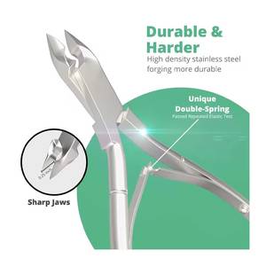 Coupe-ongles professionnel en acier inoxydable avec une large ouverture de mâchoire et une pointe de lame arrondie pour les soins des pieds des adultes - Product Image 4