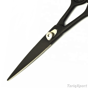 Tijeras Profesionales para Cabello, Acero Inoxidable, Hoja Afilada, Mango de Plástico Negro, para Diestros, Mango Largo - Product Image 5