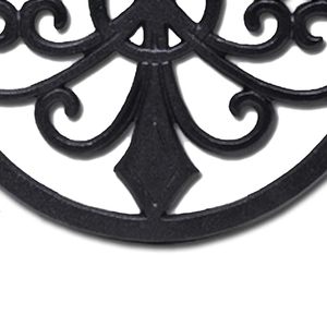 Trivets ronds modernes en fonte de fer faits à la main, écologiques pour la maison, le bureau, la chambre et la salle de bain - Product Image 5