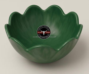 Tazón para Ensalada de Resina Pulida Premium, Tazón Moderno de Lujo para Servir en Fiestas, para Uso en el Hogar, Cocina y Restaurantes, SS CRAFT INDIA SSCI-155 - Product Image 5